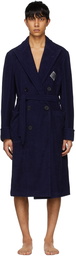 Ralph Lauren Purple Label Navy Cotton Robe