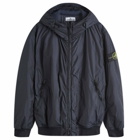 Stone Island Men's Crinkle Reps Hooded Primaloft-TC Jacket in Navy Blue