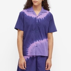Suku Women's Short Sleeve Tie Dye Shirt in Midnight