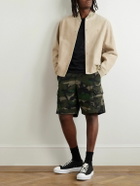 Valentino Garavani - Straight-Leg Camouflage-Print Canvas Cargo Shorts - Green