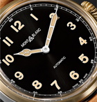MONTBLANC - 1858 Automatic 44mm Stainless Steel and Leather Watch, Ref. No. 116241 - Black