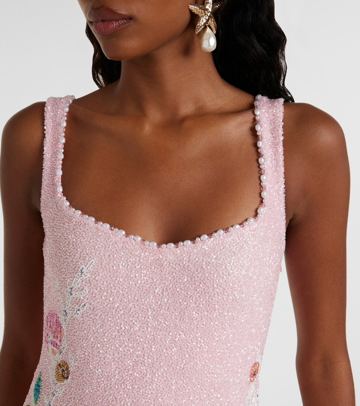 Clio Peppiatt Marina embellished minidress