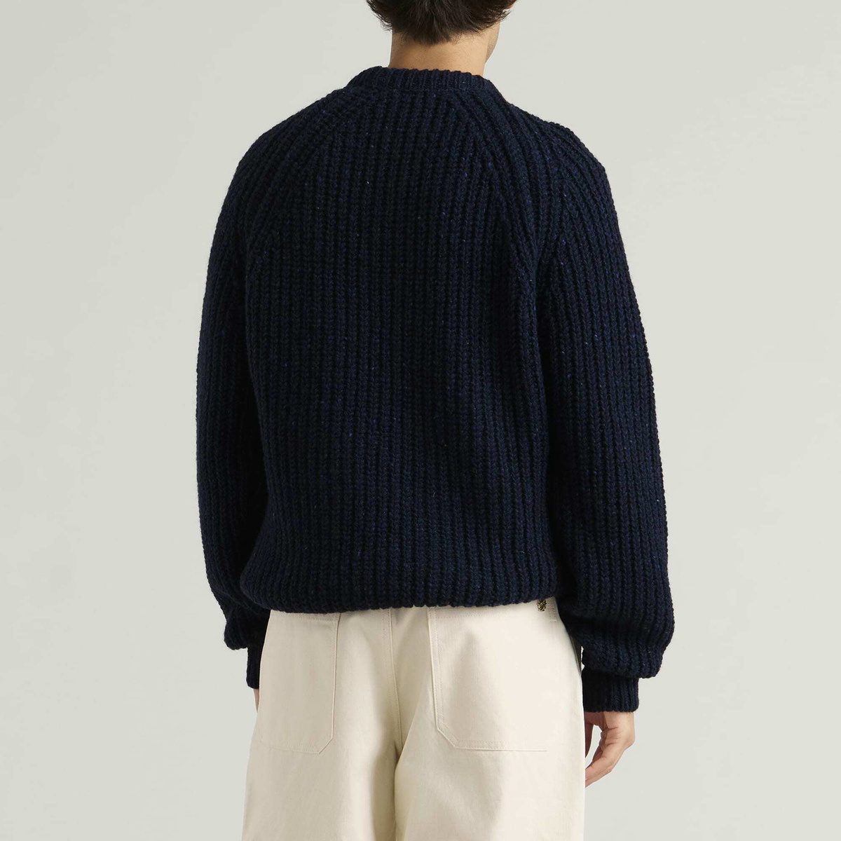 Barbour Men's Scottish Made Donegal Crew END. Exclusive in Navy