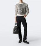 Tom Ford Striped mohair, wool, and silk-blend sweater