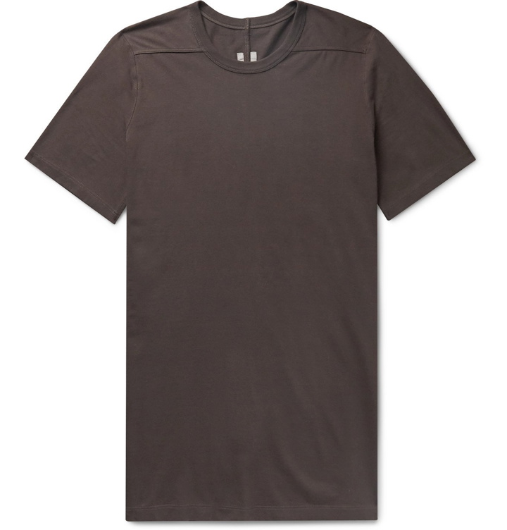 Photo: Rick Owens - Level Cotton-Jersey T-Shirt - Brown