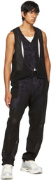 Saul Nash Black & Purple Hybrid Training Jogger Track Pants