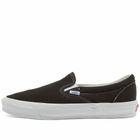 Vans Vault Men's UA OG Classic Slip-On LX Sneakers in Black/True White