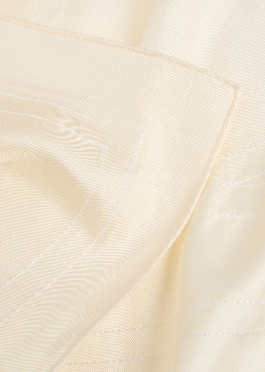 Toteme Logo-monogrammed Silk Scarf - Cream - One Size
