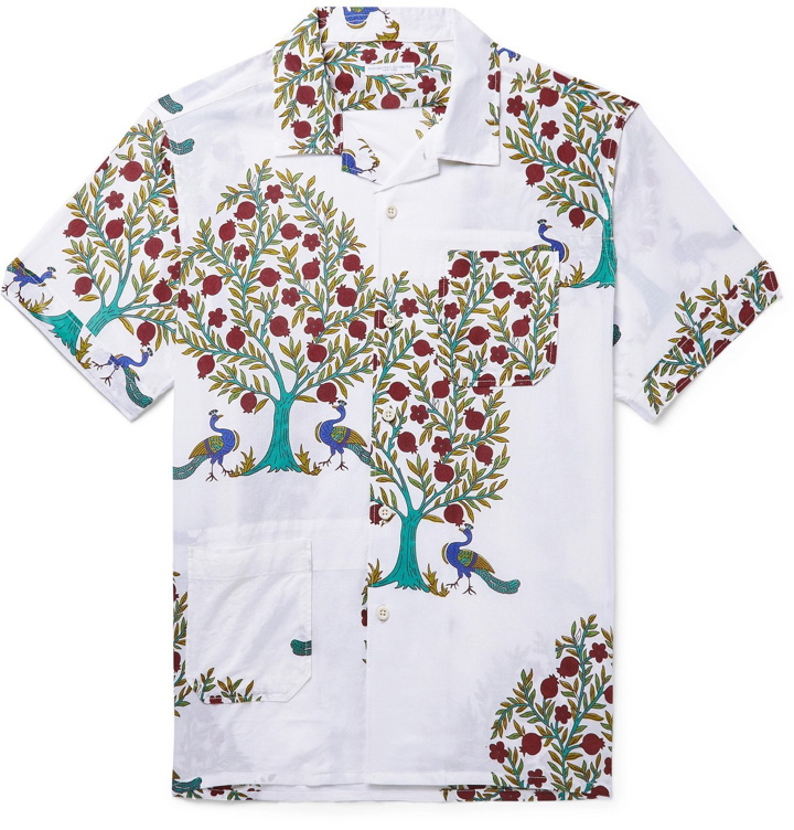 Photo: Engineered Garments - Camp-Collar Printed Cotton Shirt - White