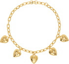 Mondo Mondo Gold Heart Burn Choker