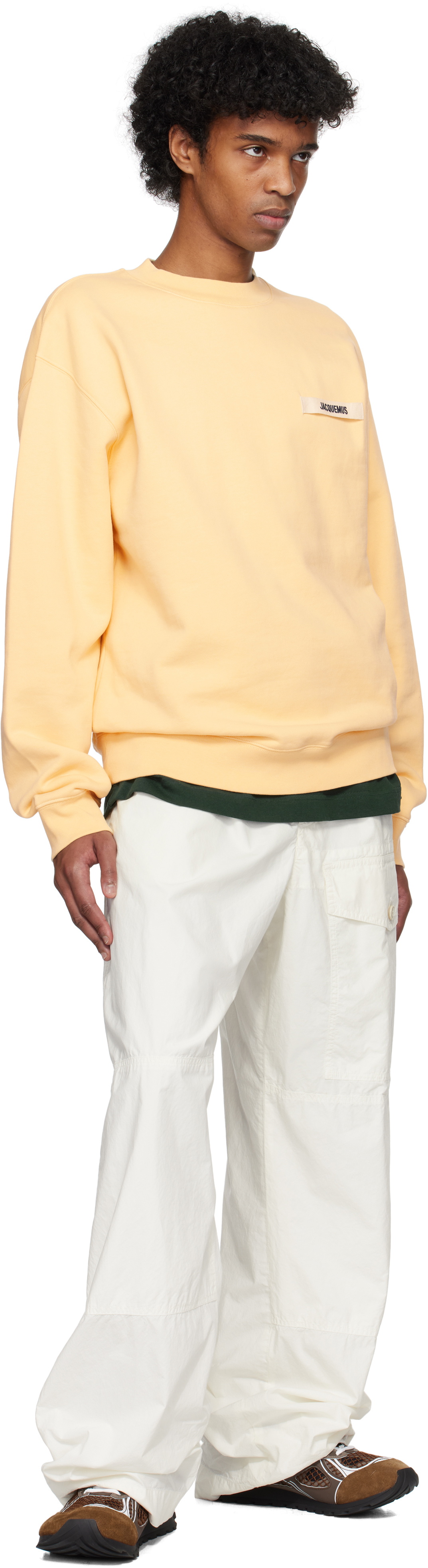 gajess ガジェス　BIGsweatshirt ビッグスウェットシャツ JACQUEMUS Beige 'The Gros Grain' Sweatshirt Jacquemus