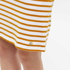 Armor-Lux Women's Stripe Dress in White/Curry