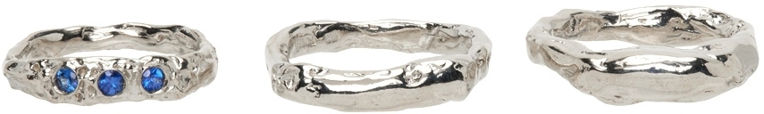 Vasiliki Silver Mycena Ring Set