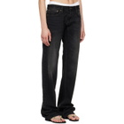 Raimundo Langlois Black Slim Straight Jeans