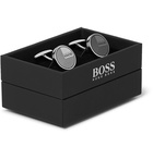 Hugo Boss - Cory Logo-Engraved Silver-Tone Cufflinks - Silver