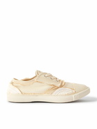 Maison Margiela - Inside Out Patchwork Canvas Sneakers - Neutrals