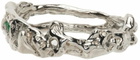 Vasiliki Silver Oysterling Gemstone Ring