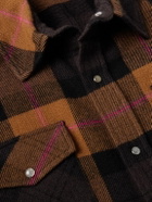 God's True Cashmere - Checked Cashmere Shirt - Orange