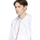 Thom Browne White Zip-Front Oxford Shirt