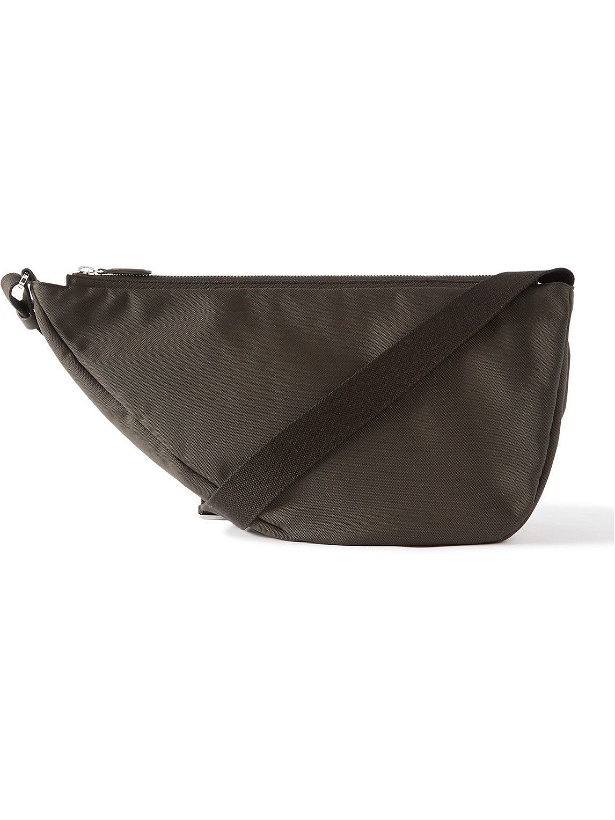 Photo: The Row - Leather-Trimmed Nylon-Canvas Messenger Bag