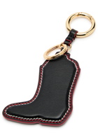Ganni Western Boot Leather Keyring - Red - One Size