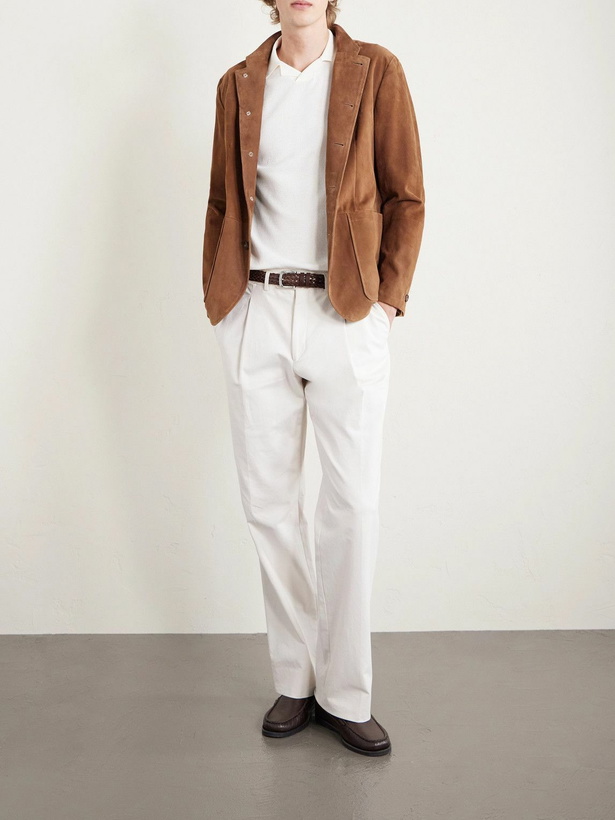 Photo: Eleventy - Cotton Polo Shirt - White