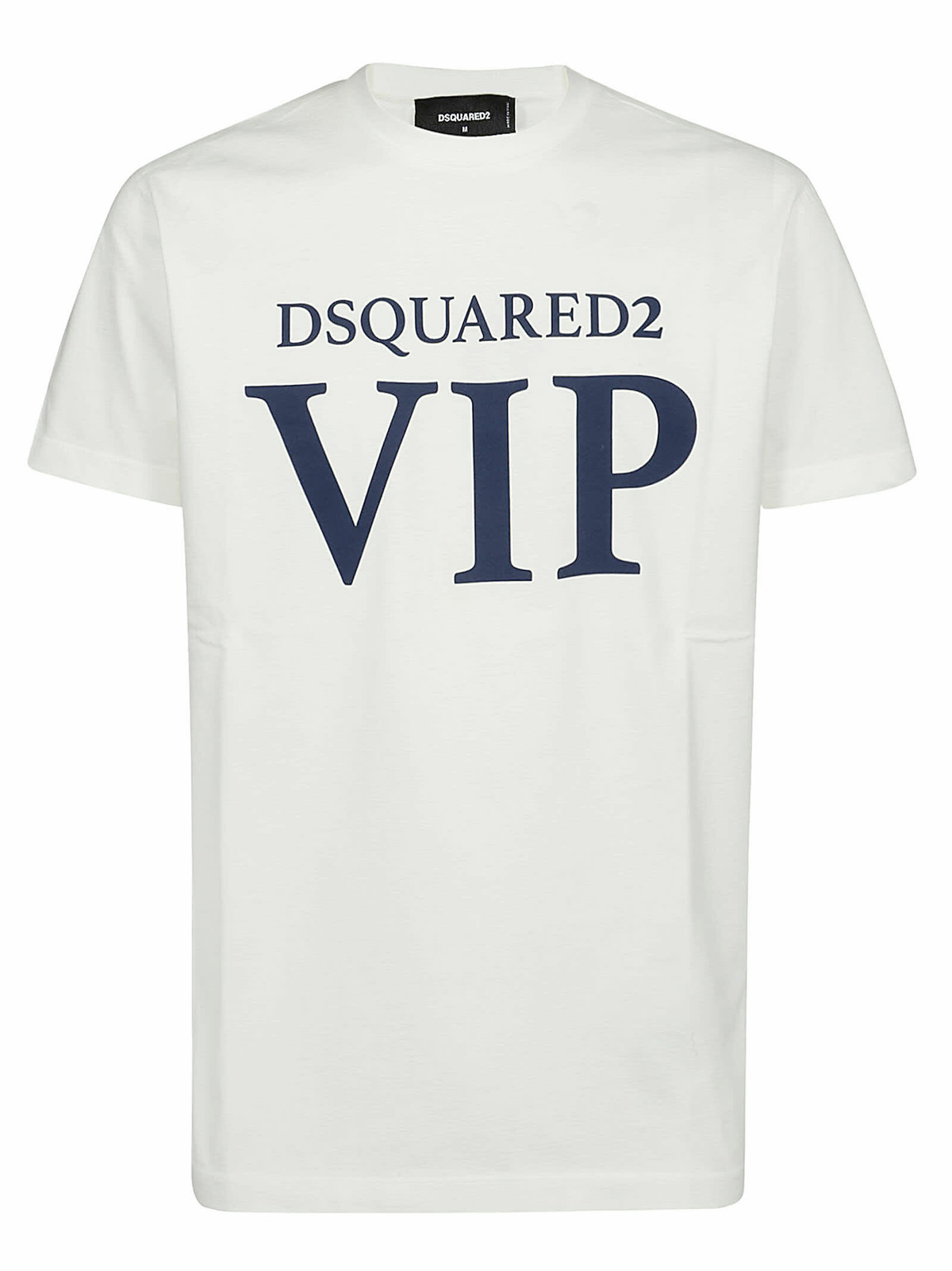 Dsquared2 Cool Fit Logo Around Collar White T-Shirt S74GD0719 100