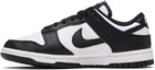 Nike White & Black Dunk Low Sneakers