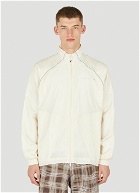 Material Mix Track Jacket in Cream