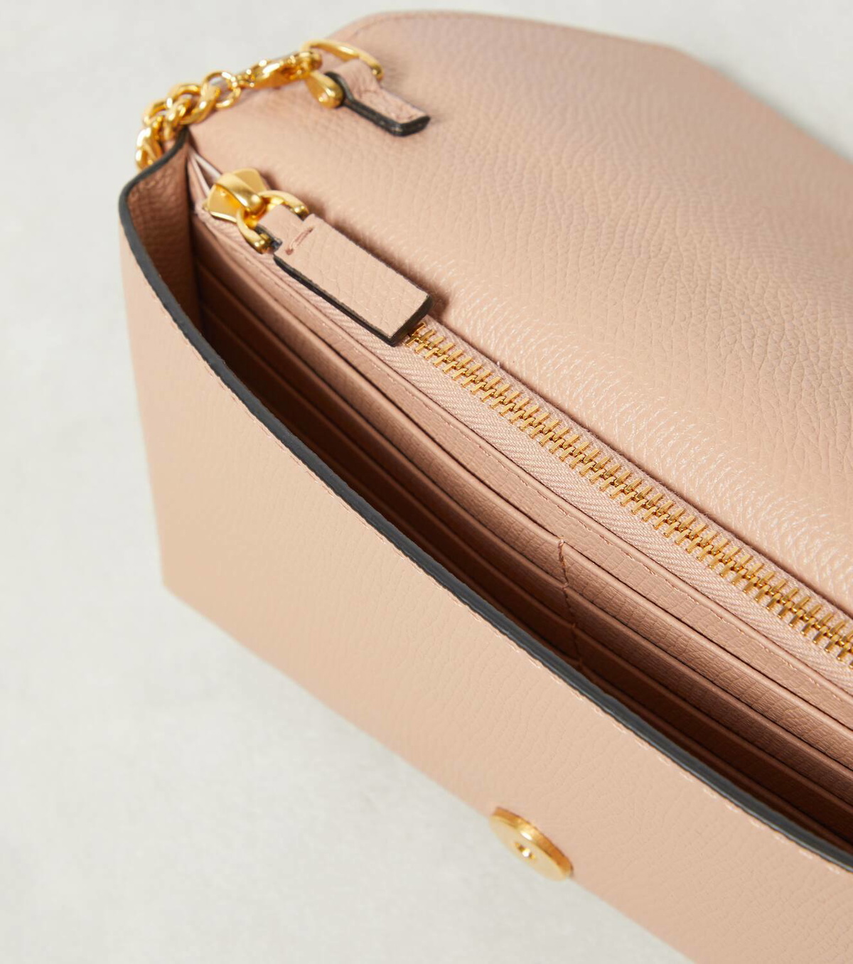 Valentino Garavani VLogo Signature Mini leather wallet on chain