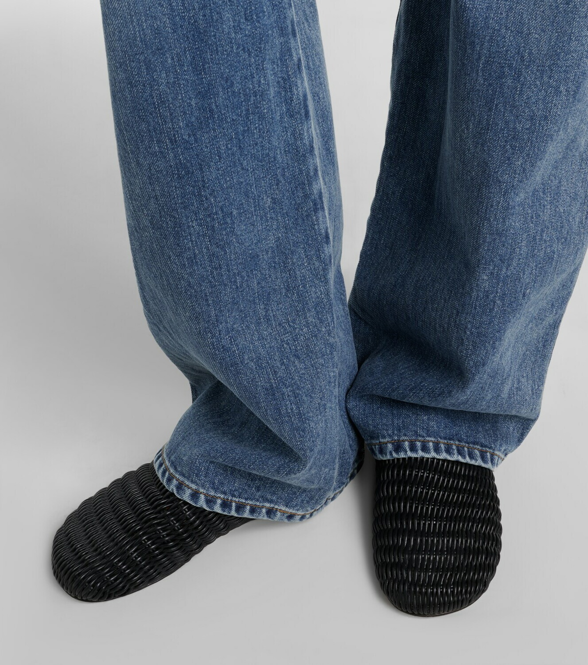 JW Anderson Babouche woven leather loafers