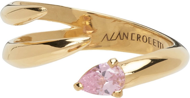 Photo: Alan Crocetti SSENSE Exclusive Gold & Pink Shard Ring