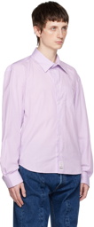 Martine Rose Purple Shrunken Shirt