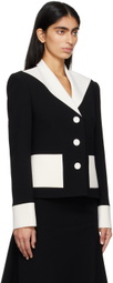 KIMHĒKIM Black & Off-White Button Blazer