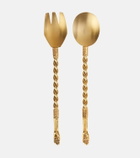 Natalia Criado Gold-plated 2-piece utensils set