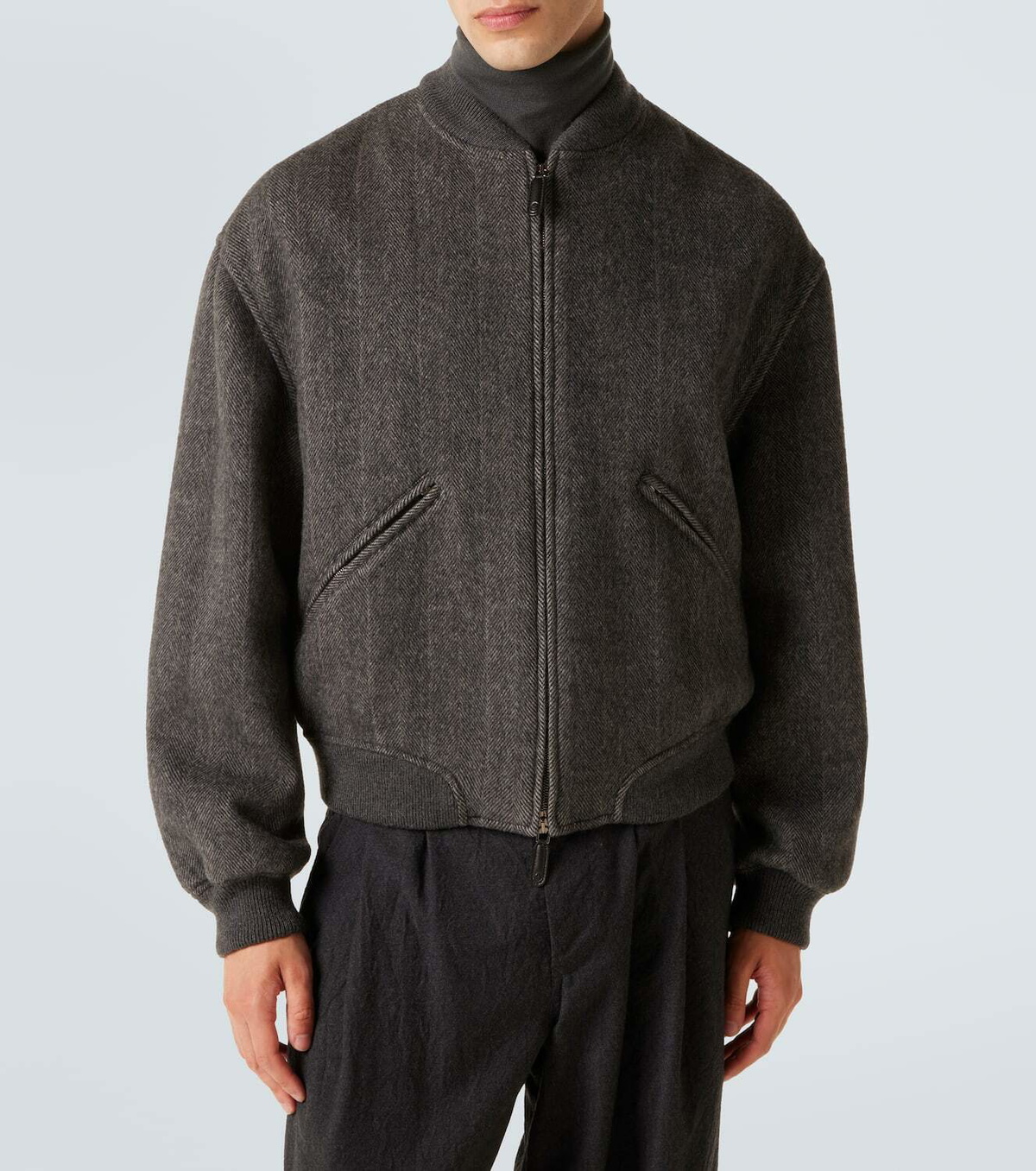 Giorgio Armani Cashmere bomber jacket