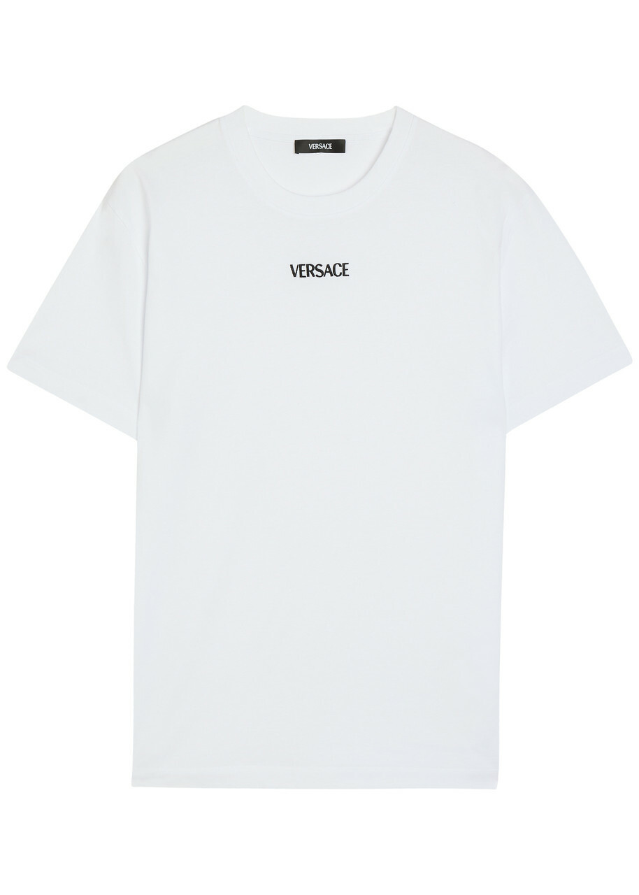 Versace Men's Hollywood Hills T-Shirt in Black/Print Versace