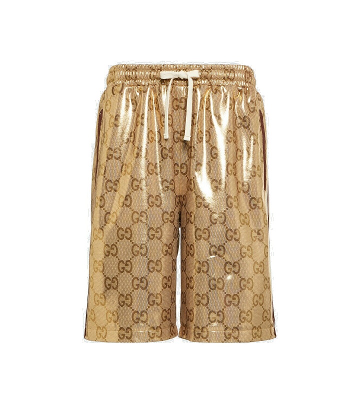 Photo: Gucci GG laminated basketball shorts