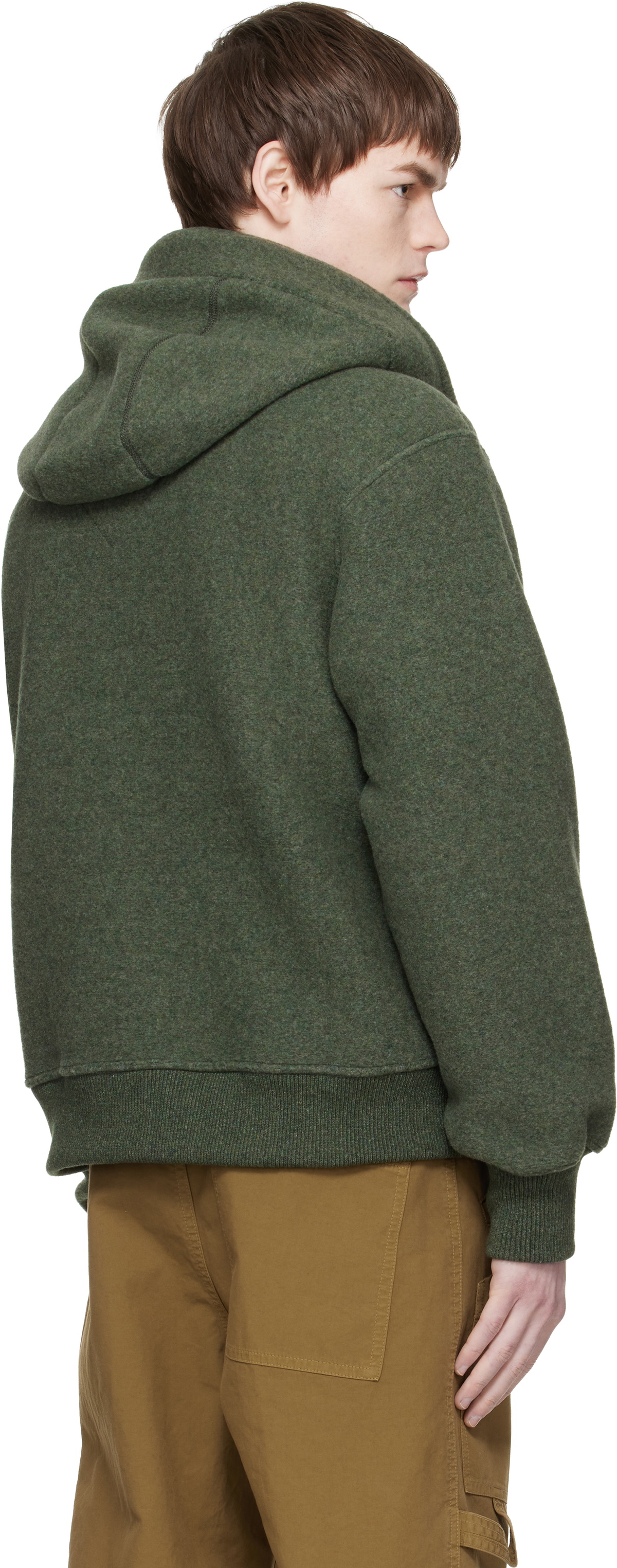 Canada Goose Khaki 'Black Label' Chilliwack Fleece Bomber Jacket
