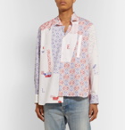 Loewe - Asymmetric Logo-Print Cotton-Poplin Shirt - Multi