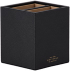 Smythson Black Panama Divider Pen Holder