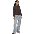 6397 Brown Long Sleeve Polo
