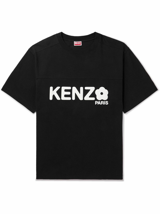 Photo: KENZO - Boke Flower 2.0 Logo-Print Cotton-Jersey T-Shirt - Black