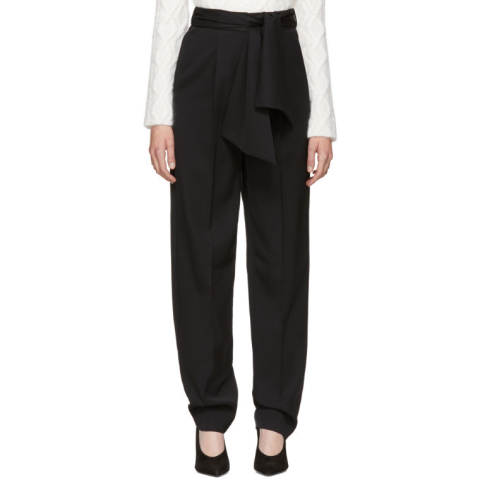 Lanvin Black Tie Waist Trousers Lanvin