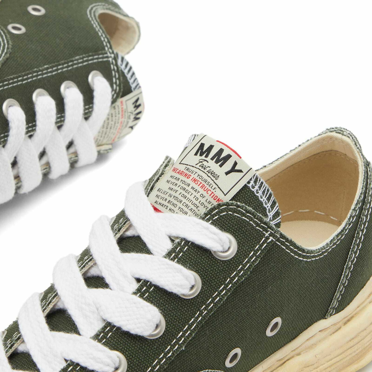 Maison MIHARA YASUHIRO Hank Garment Dyed Low Canvas Sneaker