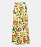 Stella McCartney Floral cady maxi skirt
