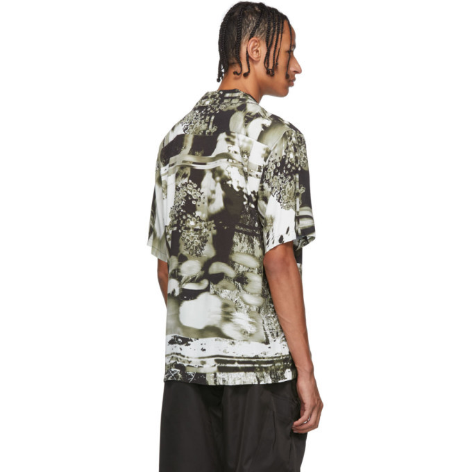 Christian Dada Black and White Graphic Print Shirt