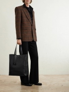SAINT LAURENT - Full-Grain Leather Tote Bag