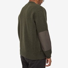 And Wander Men's Shetland Wool Cardigan in Khaki