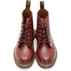 Dr. Martens Burgundy Made In England Vintage 101 Boots